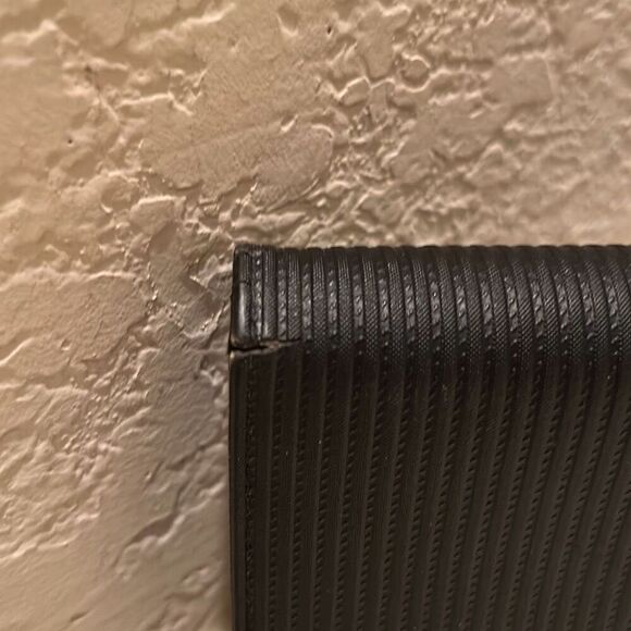 Bvlgari Foldover Long Wallet Black Textured Leather Multicompartment Travel - Picture 3 of 16